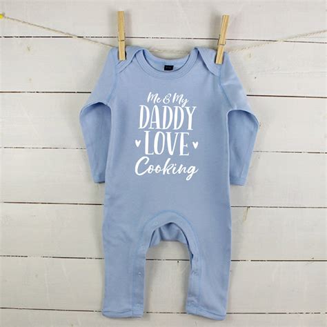 Me And My Daddy Love Personalised Babygrow By Lovetree Design
