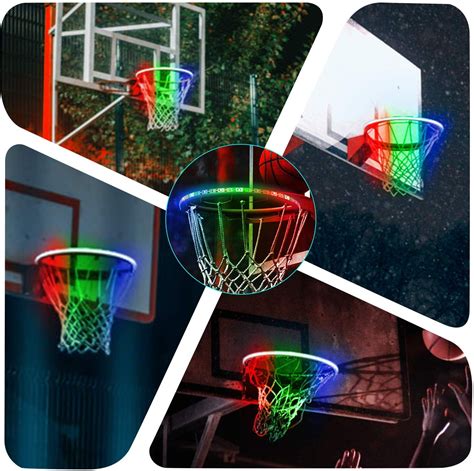 Happyline Led Basketball Hoop Lights Glow In The Dark Basketball Rim Waterproof Led Light