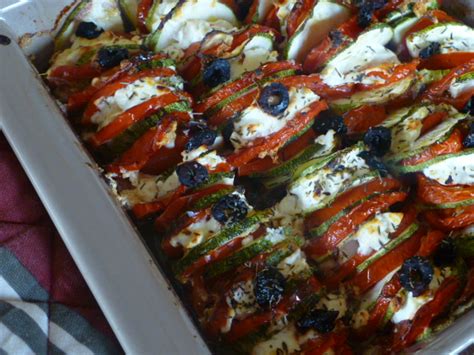 Tian tomates courgettes au chèvre frais Blog de recettes bio Le cri