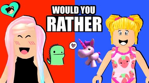 Where i will be doing roblox adventures, role plays and much more. Jugando "Would you Rather" en Roblox con Bebe Goldie ...