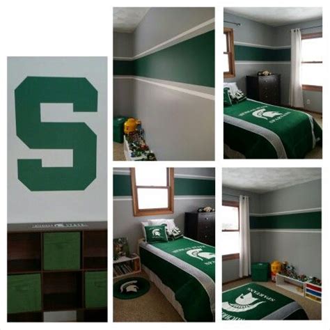 In some cases, a canopy bed can be used to and even if the views aren't necessarily extraordinary you can still make the most of them. MSU bedroom, Michigan State University | University ...