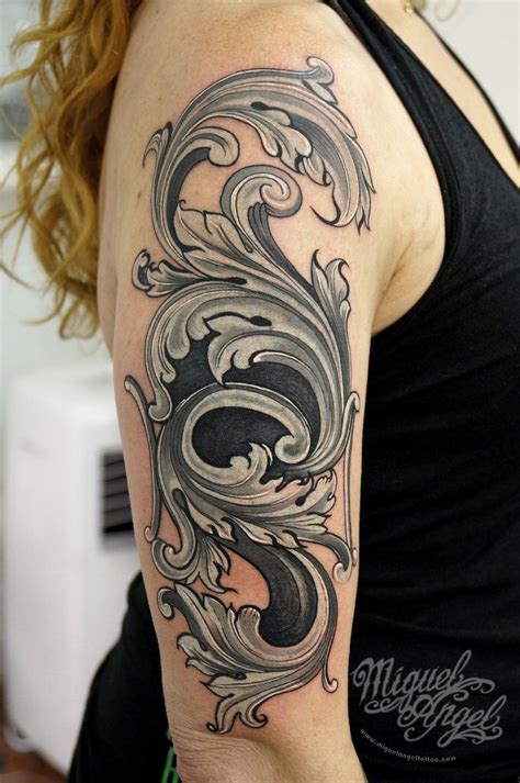 Filigree Cover Up Tattoo Filigree Tattoo Baroque Tattoo Swirl Tattoo