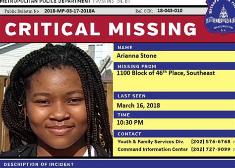 police ask public to help find missing girl from southeast dc wtop news