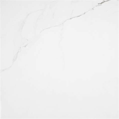 Carrara White Gloss Marble Effect Rectified Porcelain 60cm X 60cm Wall