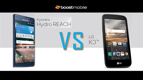 Hydro REACH VS LG K3 - boost mobile - YouTube