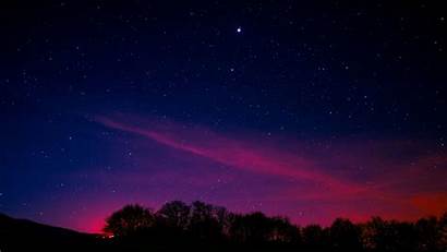 Sky Night Pink Starry Nature Wallpapers Aurora