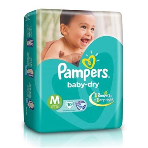 Pampers Disposable Diapers Medium 6 11 Kgs