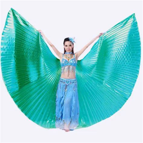 2015 New Sexy Professional Egyptian Angle Isis Wings Belly Dance Costume Dresses In Belly