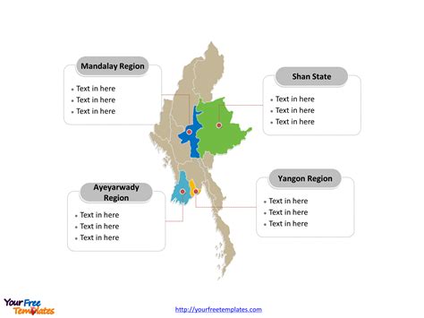 Free Myanmar Editable Map - Free PowerPoint Templates