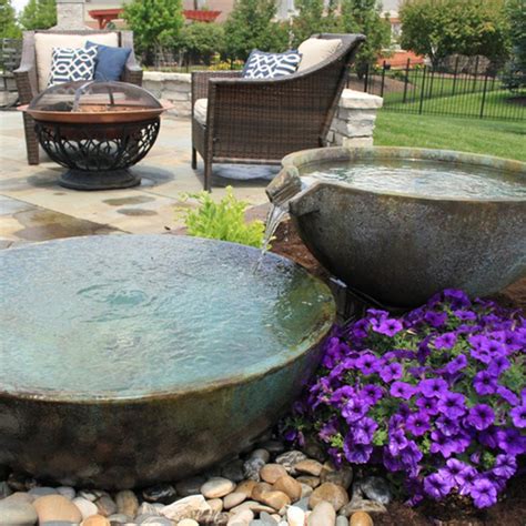 Spillway Bowl And Basin Landscape Fountain Kit Nature Build Landscaping