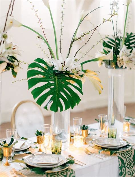 30 Tropical Leaf Greenery Wedding Decor Ideas 🌴 Part 2