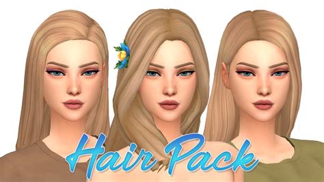 Mods Cc Hair Pack Folder Free Download The Sims 4 Male And Femele