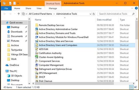 Windows Active Directory Users And Computers