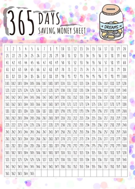 A Printable Savings Sheet With The Words 35 Days Saving Money Sheet On It