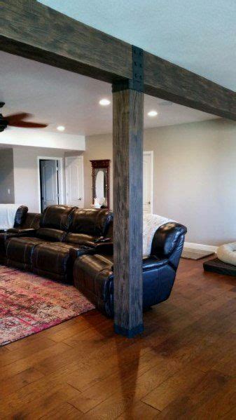 Top 50 Best Basement Pole Ideas Downstairs Column Cover Designs In