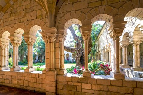 The Cloisters Of The Ancient Spanish Monastery Marvel At One Of The