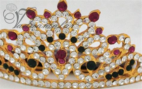 India Tiara Crown Indian Cutti In Stones Hair Jewelry