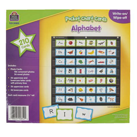 Alphabet Pocket Chart Cards 210 Pieces Grades Prek 1 Mardel 3925971