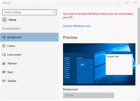 The preview window gives you a sneak peek of your changes as you make them. How To Change Windows 10 Wallpaper Without Activation