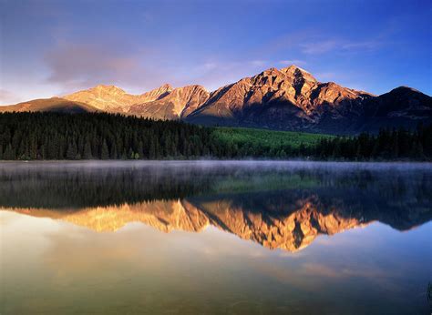 Canada Alberta Pyramid Lake In Jasper Photograph By Jaynes Gallery