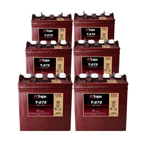 Trojan T 875 8v Golf Cart Batteries Capacity 20hr 170ah At Rs