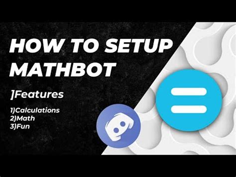A lot of that is because the app is easy to use, and managing servers on discord is also pretty easy. How to setup MathBot discord on your discord server very ...