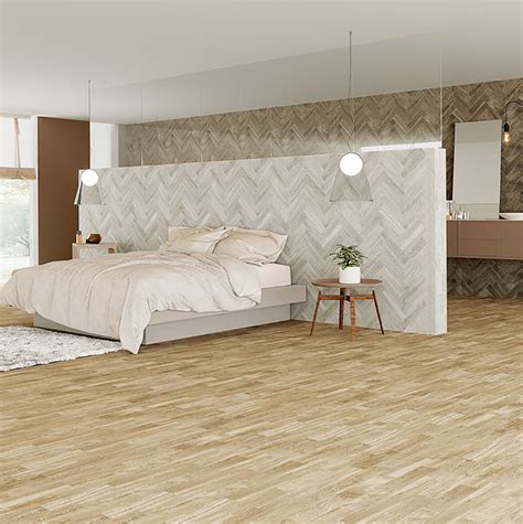 bedroom wooden floor tiles design