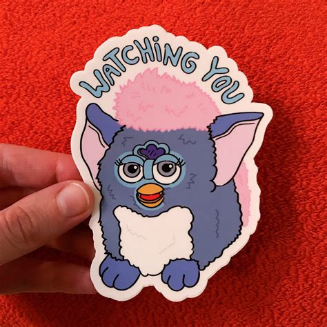 Creepy Furby Sticker Etsy