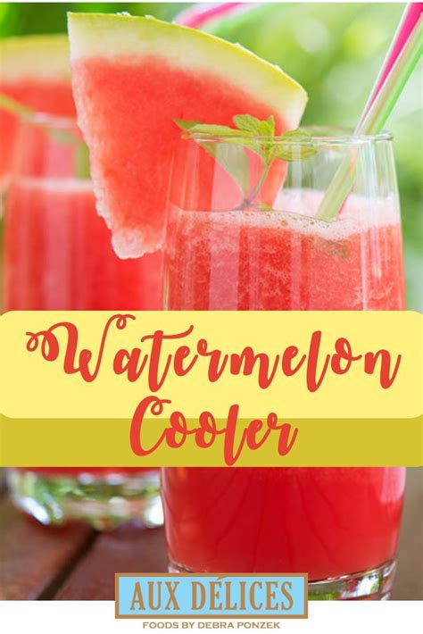 The Perfect Summer Blend Of Watermelon Puree And Lemonade Spiked With