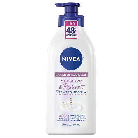 Nivea Sensitive And Radiant Body Lotion 20 Fl Oz