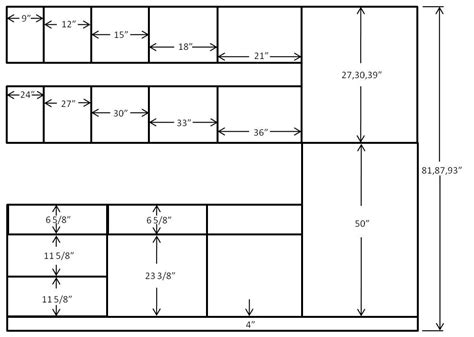 20x16 tiny house 1 bedroom 1 bath 320 sq ft pdf floor. Kitchen Cabinet Size Chart | Belezaa Decorations from ...