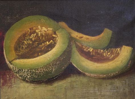 20thc School Still Life With Melons Inventory Wolfs Fine Paintings