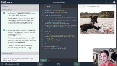 Let S Code Live Codecademy Learn ReactJS 2 YouTube