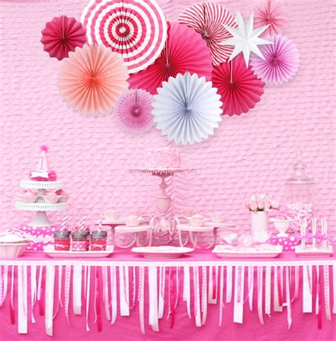 Our ideas for a pink and gold celebration will inspire you to create a little princess baby shower that glows with grandeur! Pink Theme Party Decorations Princess Party Supplier For ...