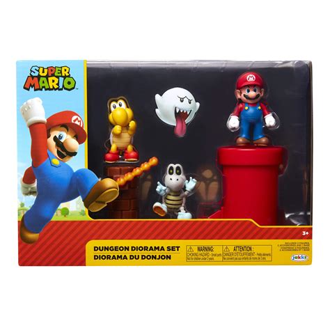 Buy Super Mario Nintendo Dungeon 25” Figure Multipack Diorama Set With