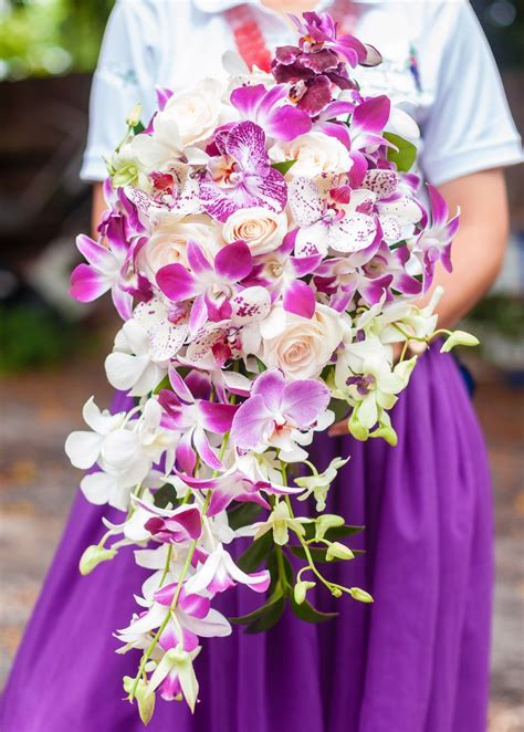 Tropical Orchids With Roses Bouquet Bouquet Wedding Bouquets Rose