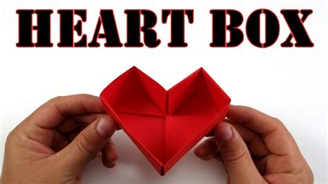 Origami Heart Box How To Fold Youtube