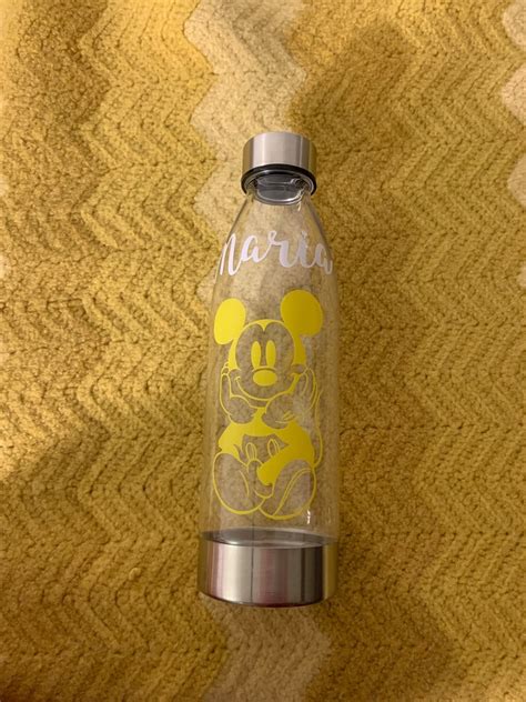 Mickey Mouse Water Bottle Etsy
