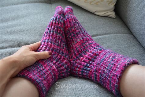 Selbstgestrickte Socken Ohne Ferse Sapri Design
