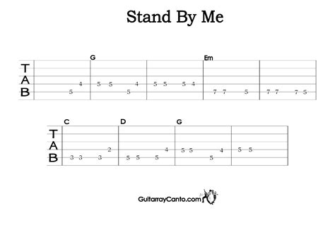 Acordes Stand By Me Tutorial Guitarra Stand By Me Ritmo Guitarra Tablaturas Guitarra Acordes