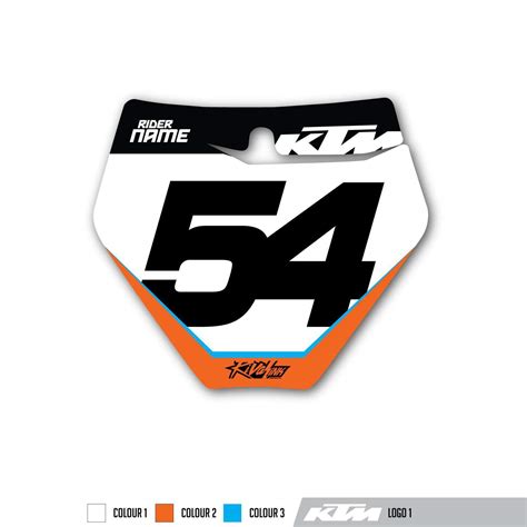 Ktm Front Plate Graphic Rival Ink Design Co