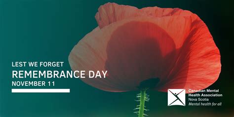 CMHA NS marks Remembrance Day with important reminder - CMHA Nova