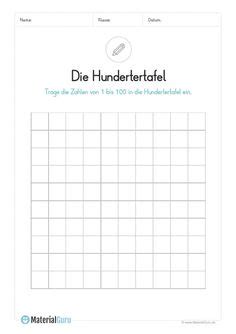 Erfahren sie, wie sie benutzerdefinierte papierformate zum drucken unter windows erstellen. leere Hundertertafel zum Ausdrucken | Mathe, Tafel, Schule