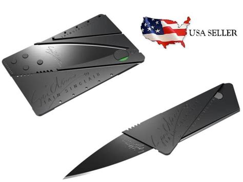 Iain Sinclair Style Credit Card Cardsharp 2 Folding Wallet Knife Metal