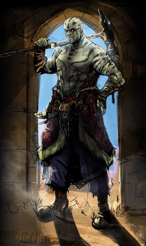 [Art] Javakh, Flametender of Vanakanathi. My Goliath barbarian