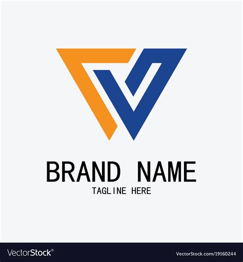 Letter W Company Logo Royalty Free Vector Image