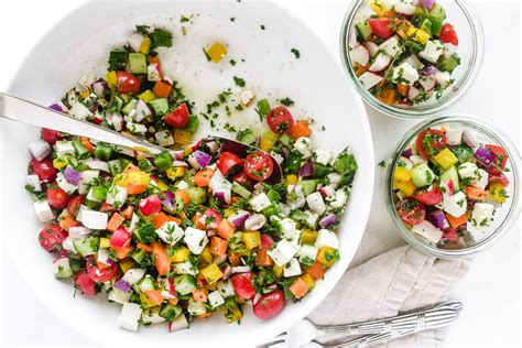 Israeli Salad Recipe With Zaatar Dressing The View From Great Island