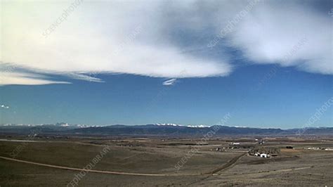 Mountain Wave Clouds Timelapse Stock Video Clip K0035404