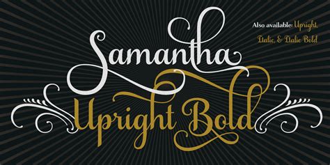 Samantha Upright Bold Kreativ Font