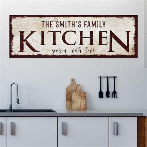 Kitchen Seasoned With Lovecustom Signs Custom Wood Signs